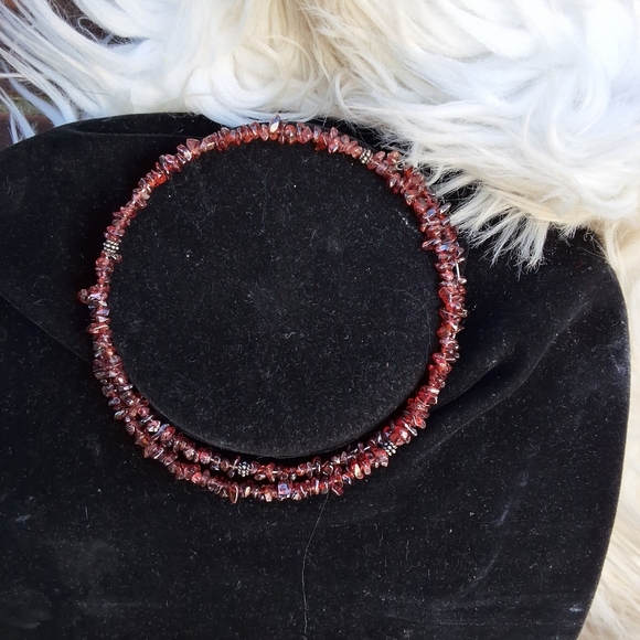 Vintage Garnet and Quartz‎ choker - Picture 6 of 15